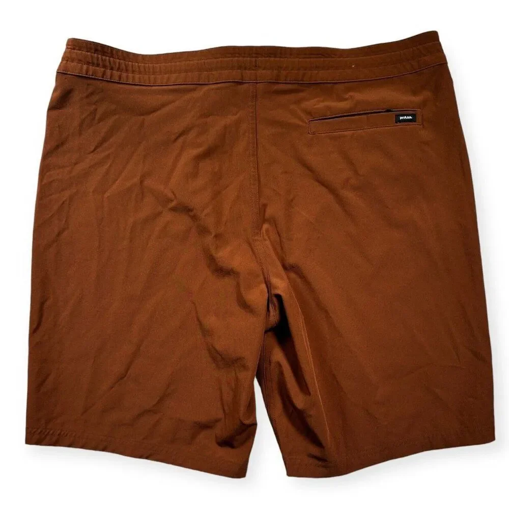 prAna Riveter Men's Swim Trunks Board Shorts‎ Orange Size 35 9